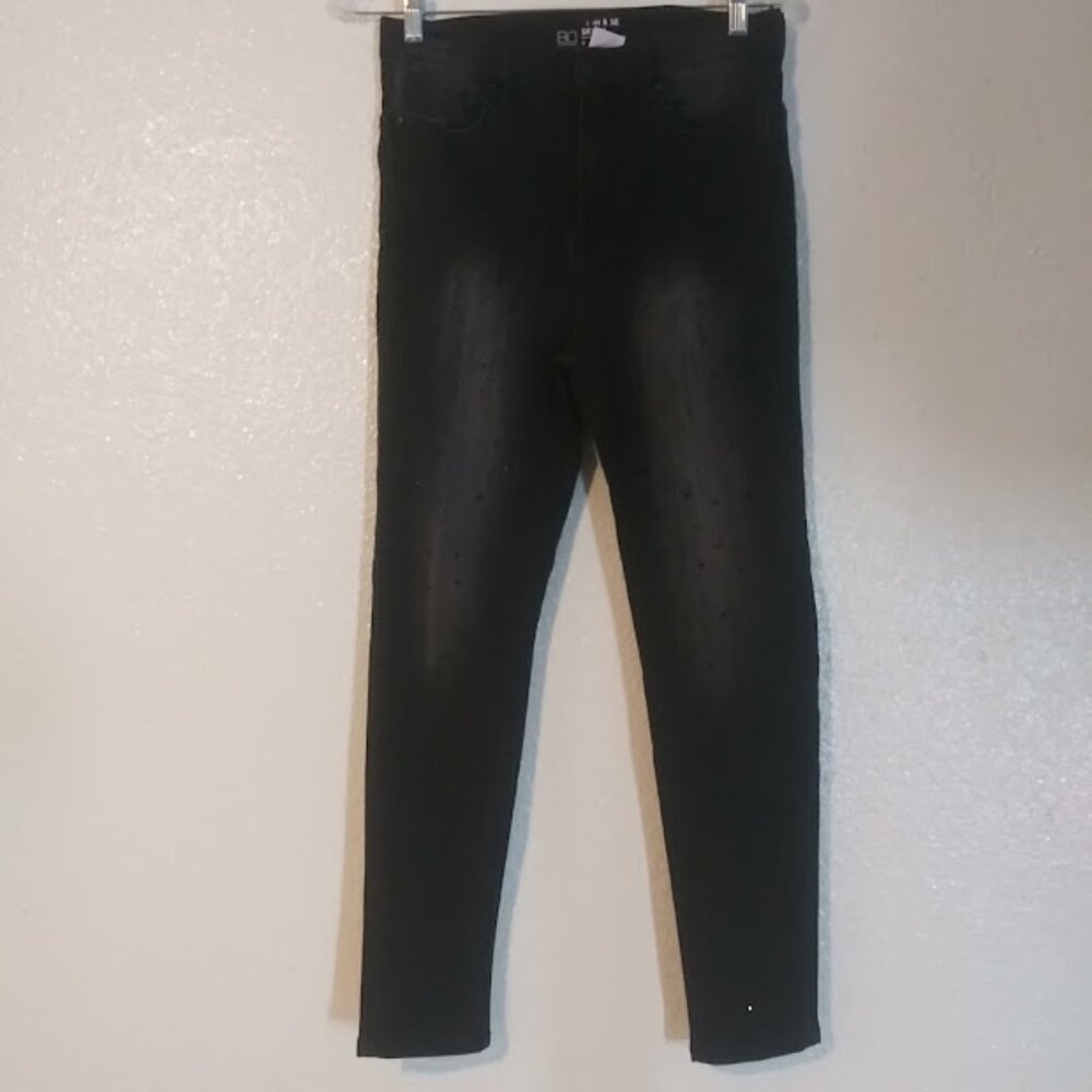 No Boundaries women's size 9 (juniors) black high rise skinny jeans